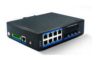 万兆4光8电10G网管型工业交换机